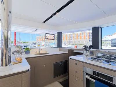 Galley of Moorings 4600 - 4 Crewed, a Leopard 46 catamaran at Road Town, British Virgin Islands
