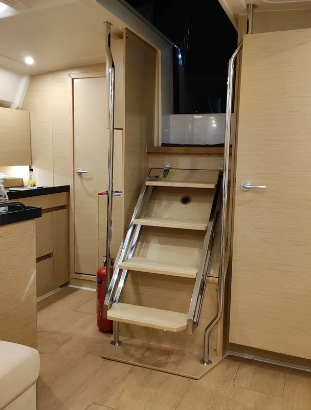 Galley of Rogira, a Hanse 458 sailboat at Volos, Greece