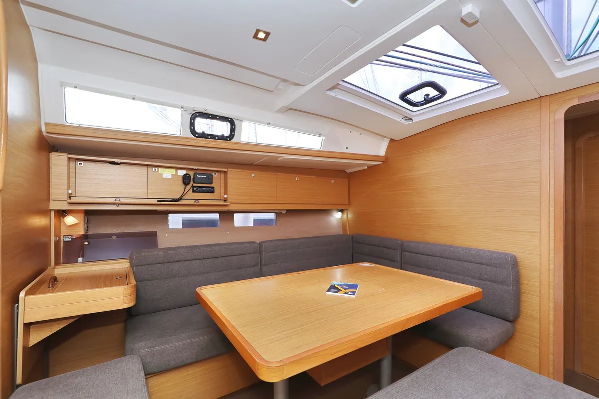 Salon of 4 You, a Dufour 460 GL sailboat at Vodice, Croatia