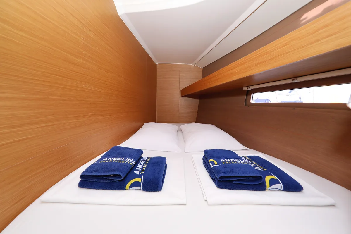 Cabin on 4 You, a Dufour 460 GL sailboat at Vodice, Croatia