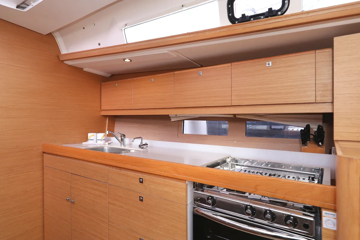 Galley of 4 You, a Dufour 460 GL sailboat at Vodice, Croatia