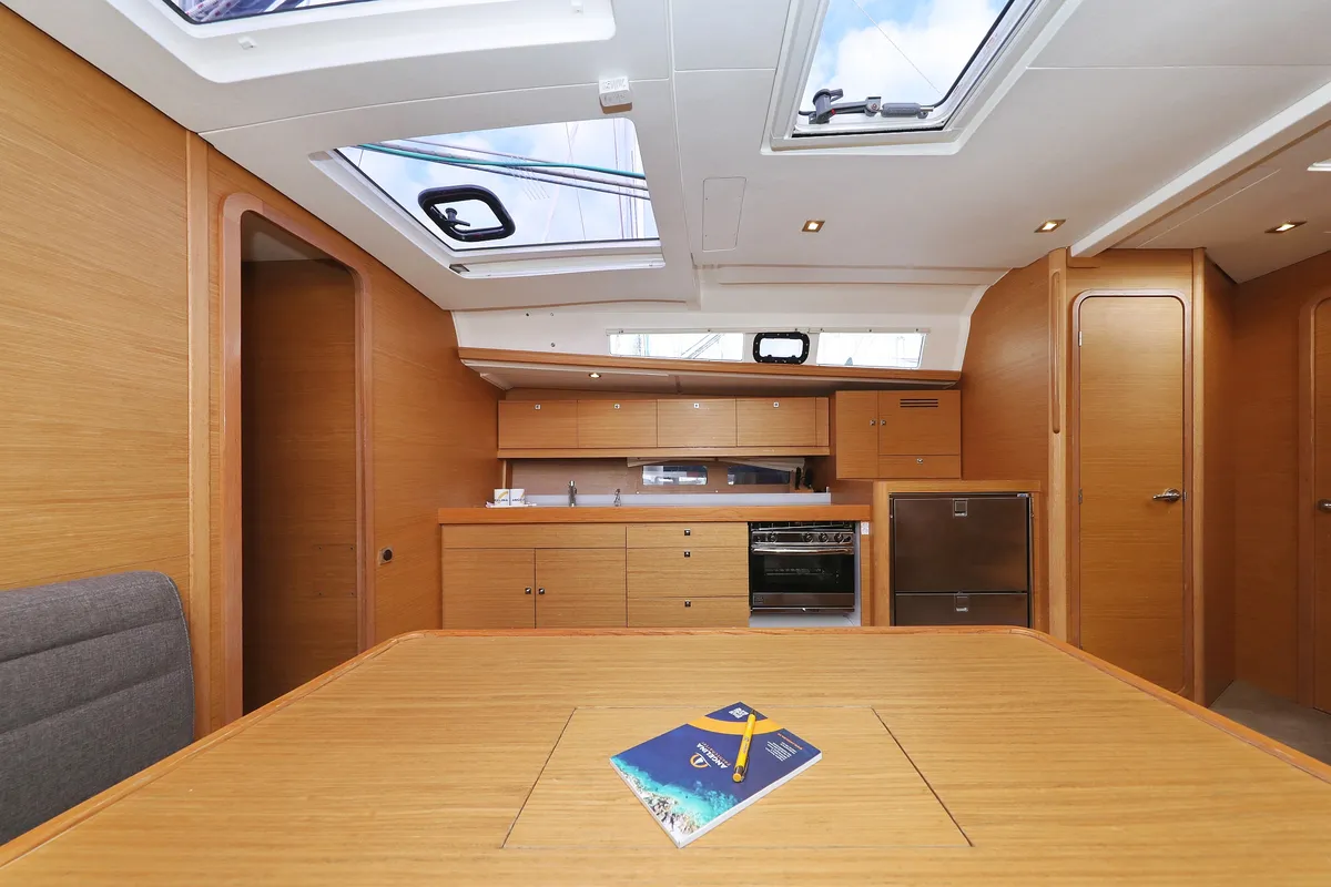 Galley of 4 You, a Dufour 460 GL sailboat at Vodice, Croatia