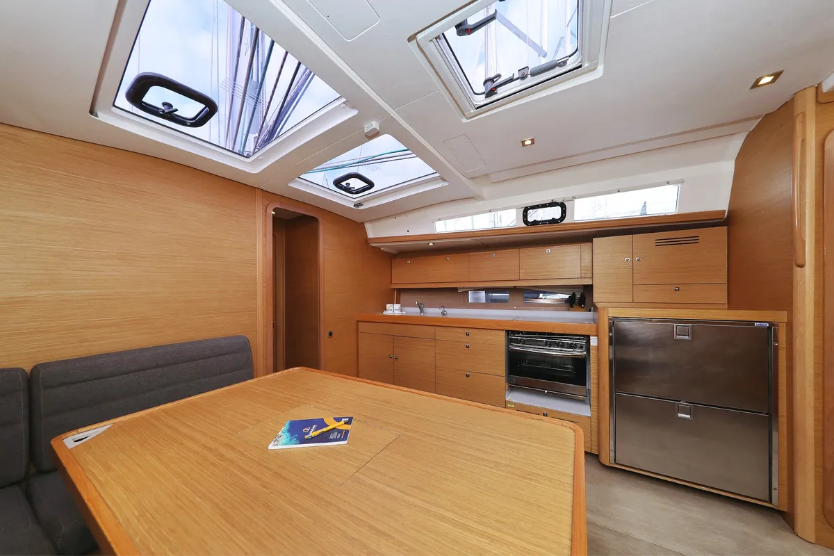 Galley of 4 You, a Dufour 460 GL sailboat at Vodice, Croatia