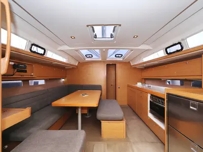 Salon of 4 You, a Dufour 460 GL sailboat at Vodice, Croatia