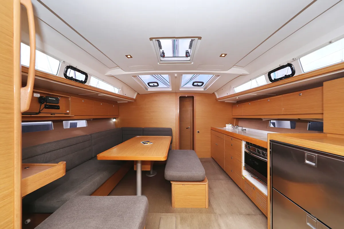 Salon of 4 You, a Dufour 460 GL sailboat at Vodice, Croatia