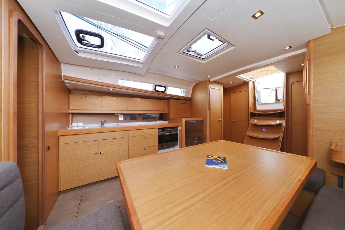 Galley of 4 You, a Dufour 460 GL sailboat at Vodice, Croatia