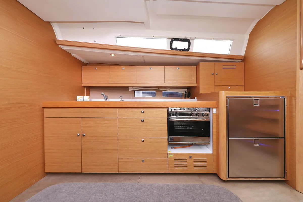 Galley of 4 You, a Dufour 460 GL sailboat at Vodice, Croatia