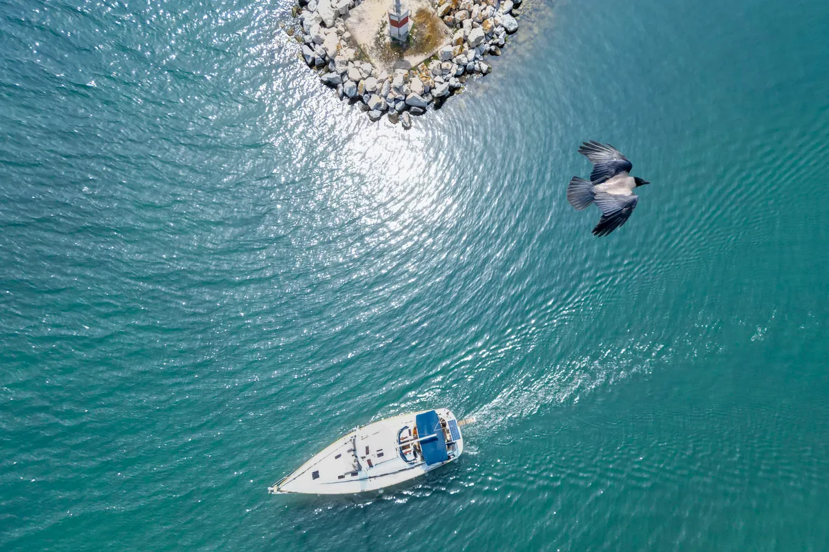 Exterior view of Fox, a Bavaria 46 Cruiser sailboat at Pallini Municipal Unit, Greece