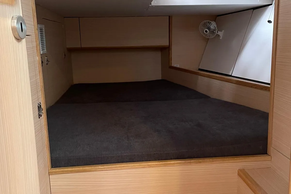 Cabin on Six on the Sea, a D&D Kufner 54 sailboat at Salerno, Italy
