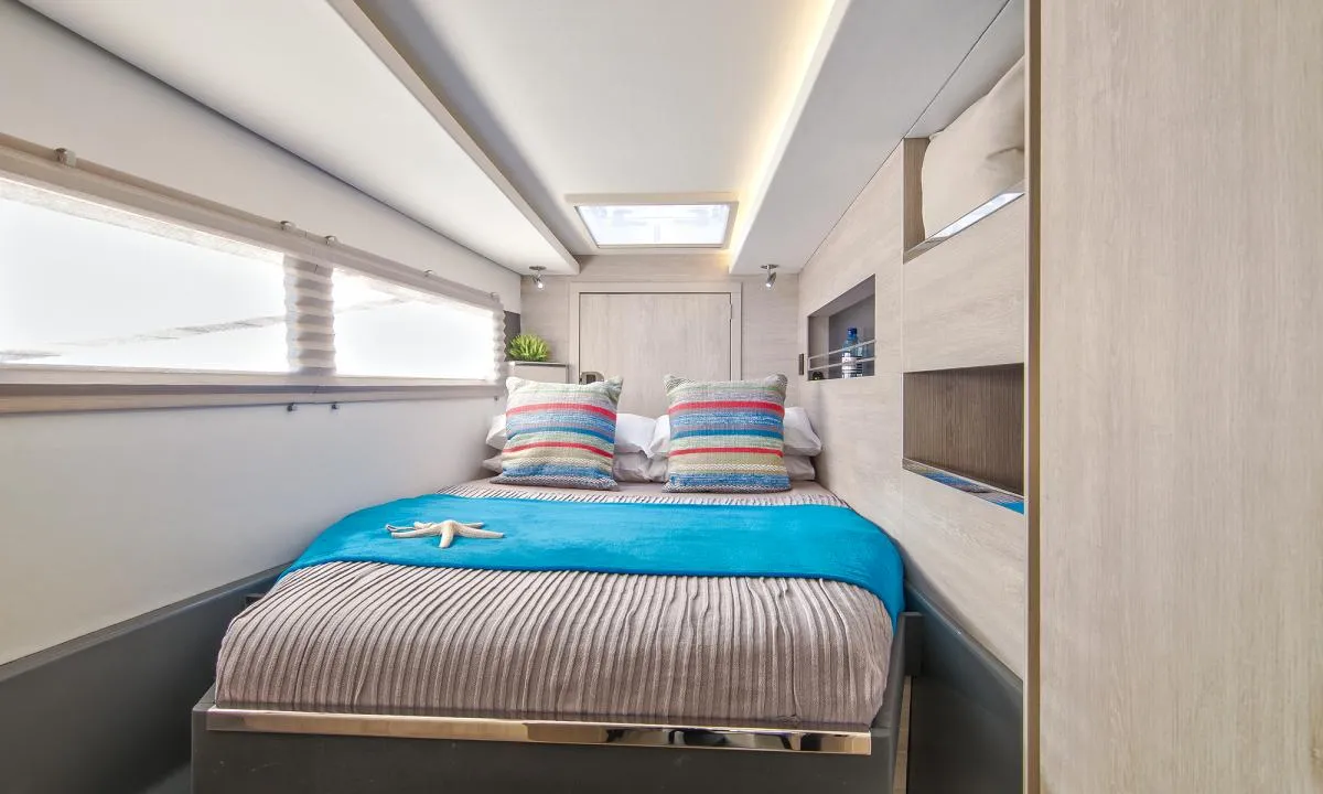 Cabin on Moorings 4500L Crewed, a Leopard 45 catamaran at Placencia, Belize