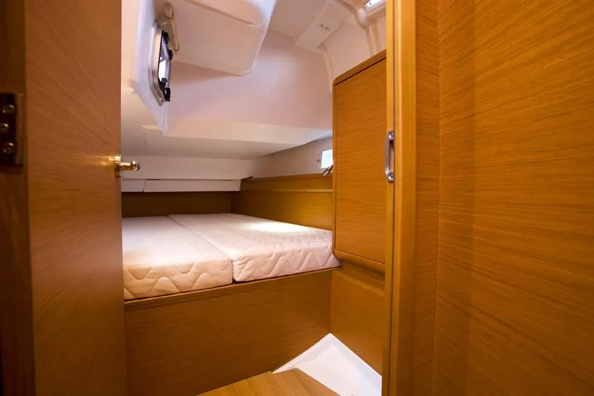 Cabin on Beaujolais, a Jeanneau Sun Odyssey 449 sailboat at Seget Donji, Croatia
