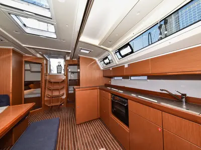 Galley of Paola, a Bavaria Cruiser 46 sailboat at Općina Sukošan, Croatia