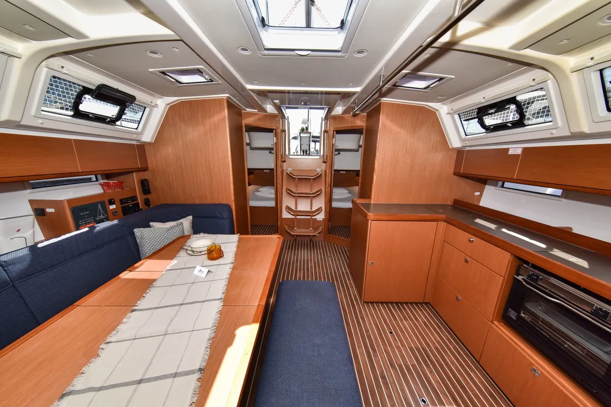 Salon of Paola, a Bavaria Cruiser 46 sailboat at Općina Sukošan, Croatia