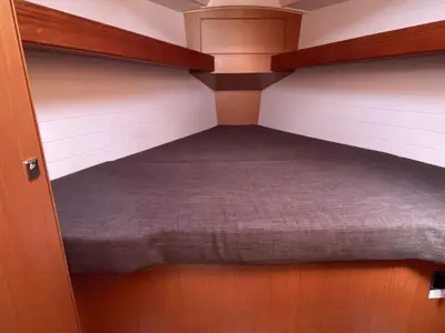 Cabin on Loop, a Bavaria Cruiser 34 sailboat at Flensburg, Germany
