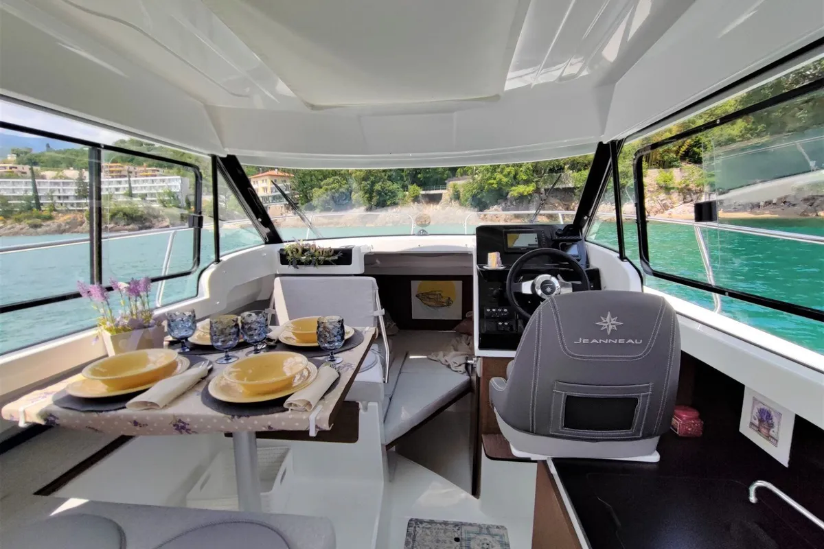 SUNNY DAY, a Jeanneau Merry Fisher 695 motorboat at Grad Opatija, Croatia