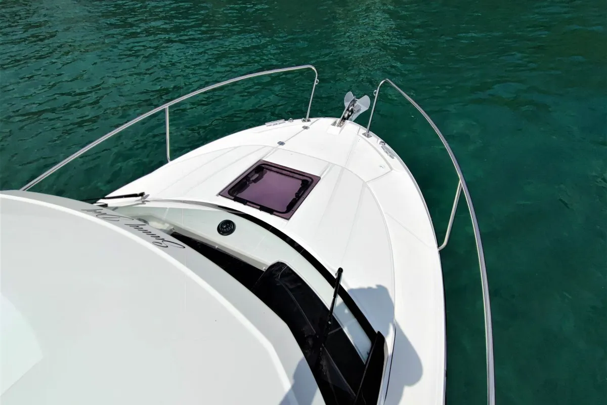 SUNNY DAY, a Jeanneau Merry Fisher 695 motorboat at Grad Opatija, Croatia