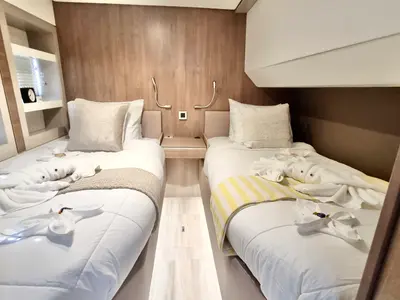 Cabin on Sea Breeze, a Bali 5.4 catamaran at Parham Town, British Virgin Islands