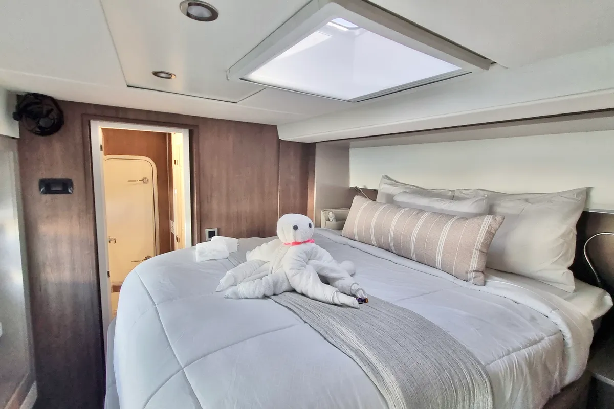 Cabin on Sea Breeze, a Bali 5.4 catamaran at Parham Town, British Virgin Islands