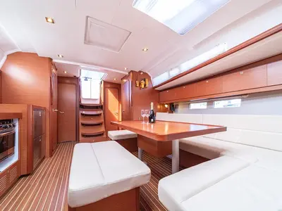 Salon of Ceto, a Dufour 460 GL sailboat at Primošten, Croatia