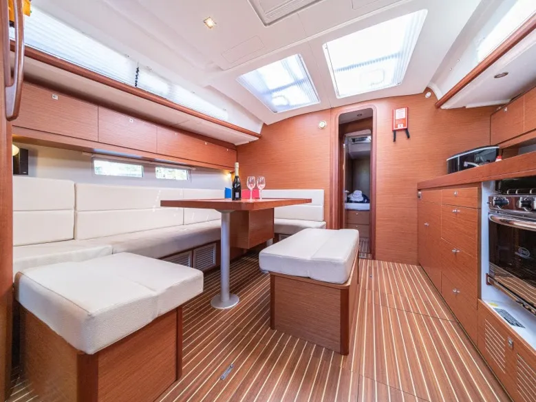 Salon of Ceto, a Dufour 460 GL sailboat at Primošten, Croatia
