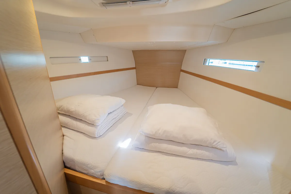 Cabin on More Black, a More 40 sailboat at Kaštela, Croatia