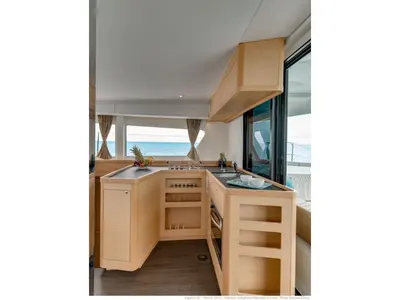 Galley of Poseidon, a Lagoon 42 catamaran at Primošten, Croatia