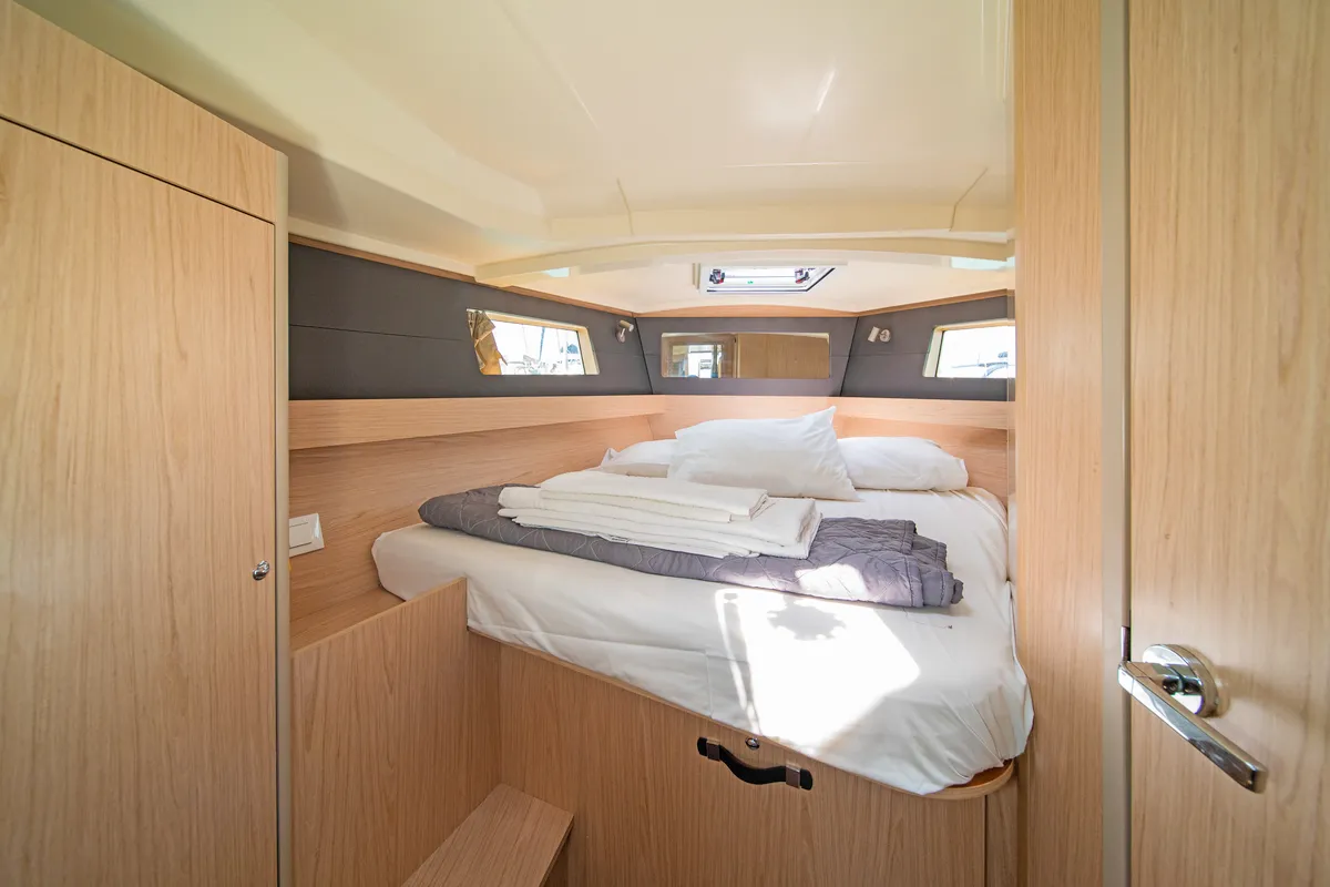 Cabin on Lux, a Beneteau Oceanis 41.1 sailboat at Municipal Unit of Lefkada, Greece