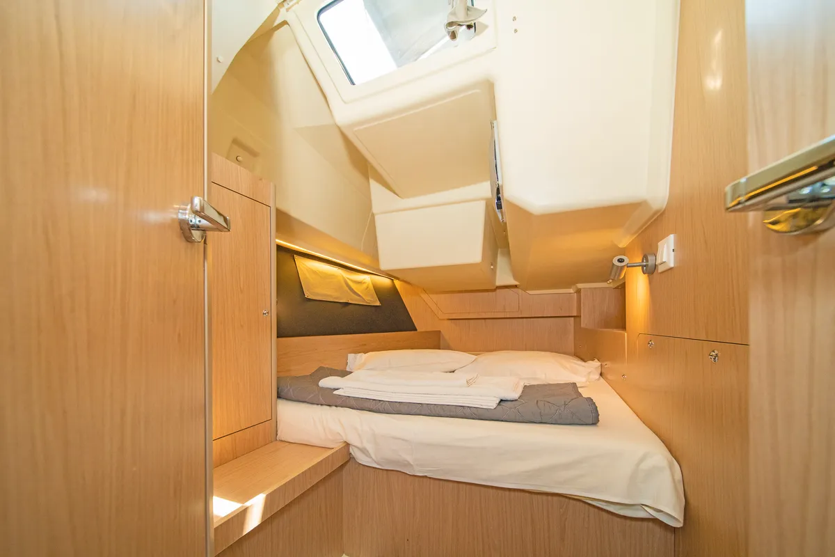 Cabin on Lux, a Beneteau Oceanis 41.1 sailboat at Municipal Unit of Lefkada, Greece