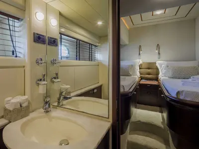 Head on My Way, a Ferretti 72 motor yacht at Athens, Greece