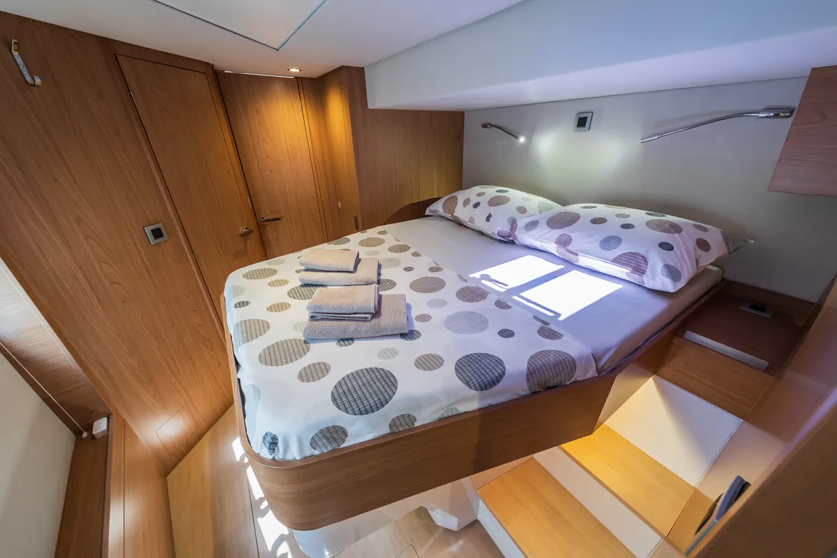 Cabin on Manul, a Bali 4.8 catamaran at Grad Kaštela, Croatia