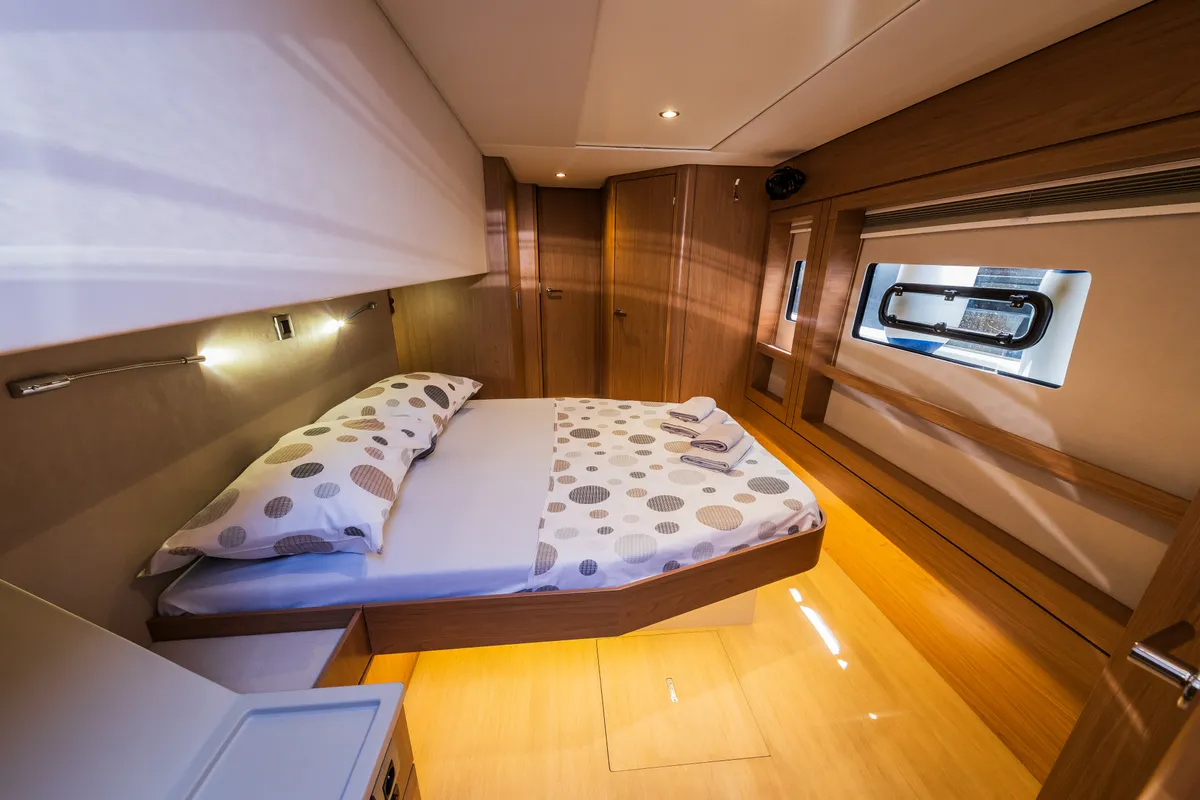 Cabin on Manul, a Bali 4.8 catamaran at Grad Kaštela, Croatia