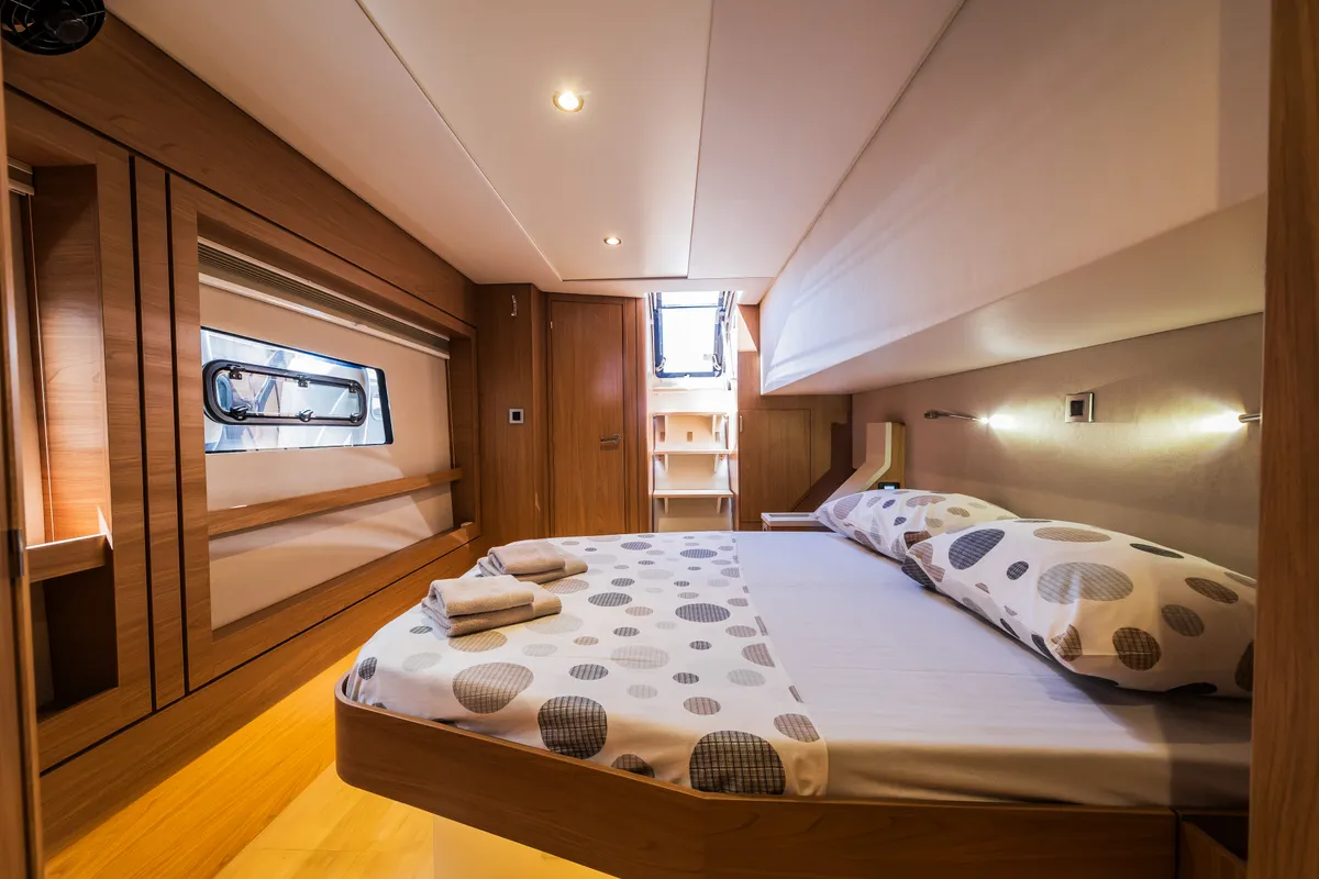 Cabin on Manul, a Bali 4.8 catamaran at Grad Kaštela, Croatia