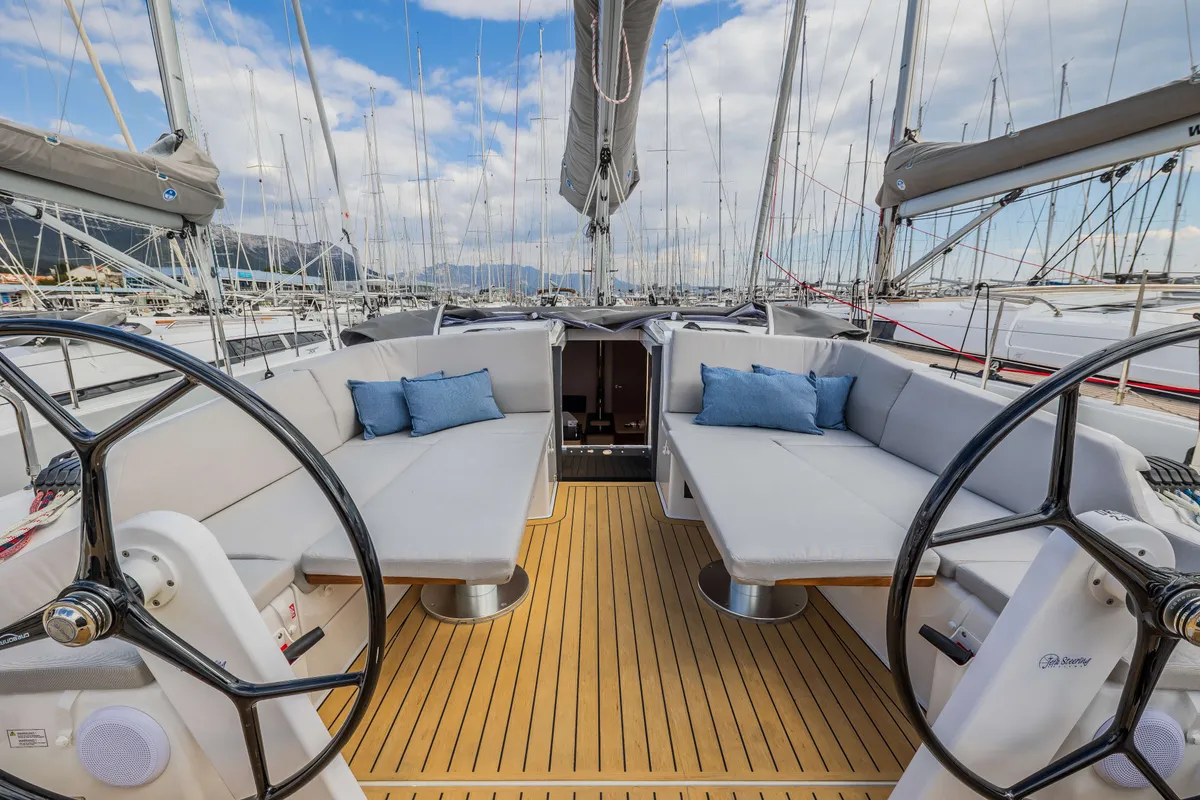 Catch me if you can, a Hanse 410 sailboat at Šibenik, Croatia