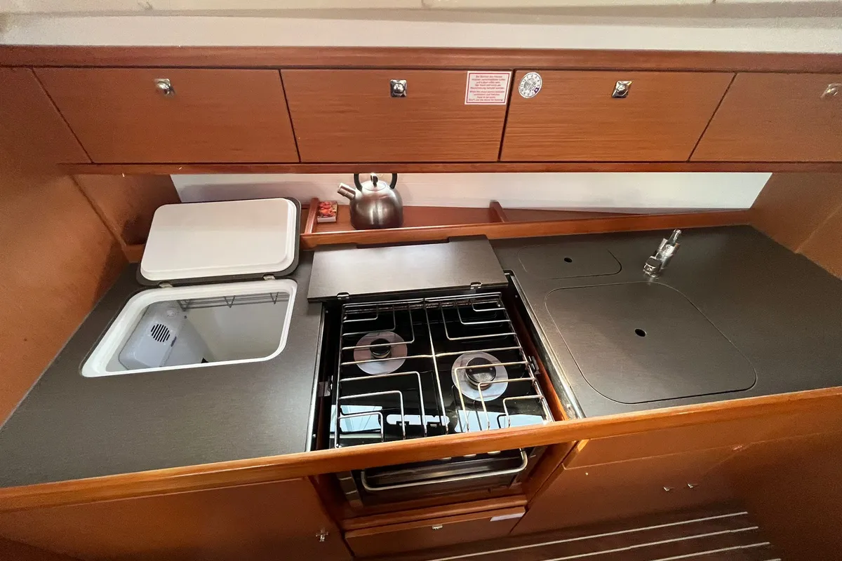 Galley of Tonka, a Bavaria Cruiser 41 sailboat at Općina Sukošan, Croatia