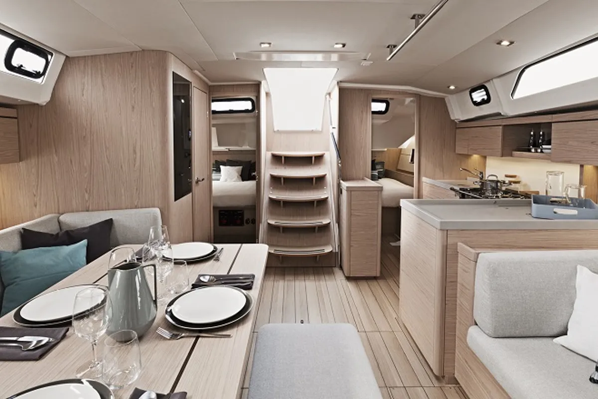 Eaux de Vie, a Beneteau Oceanis 46.1 sailboat at Athens, Greece