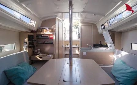 Salon of Amour, a Beneteau Oceanis 30.1 sailboat at Plan-d'Aups-Sainte-Baume, France