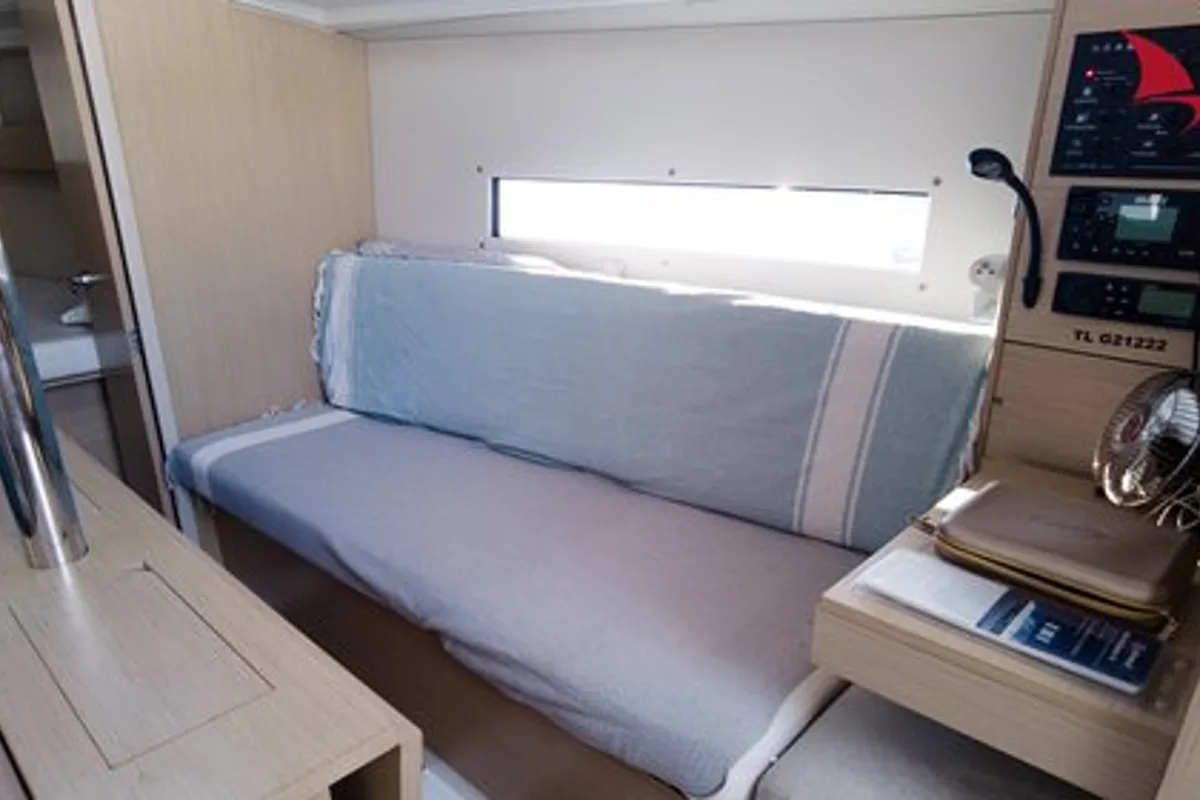 Salon of Amour, a Beneteau Oceanis 30.1 sailboat at Plan-d'Aups-Sainte-Baume, France
