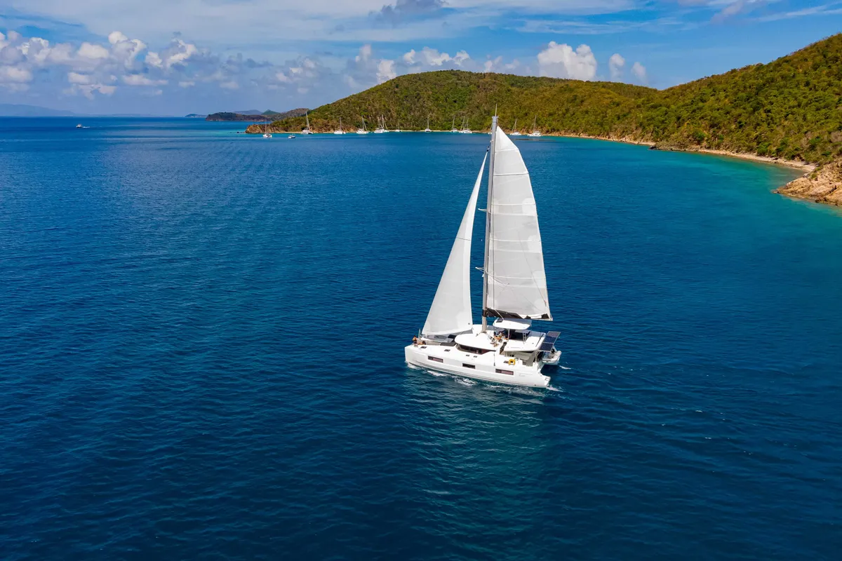 Exterior view of Southern Isle, a Lagoon 46 catamaran at Road Town, British Virgin Islands