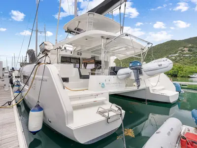 Exterior view of Southern Isle, a Lagoon 46 catamaran at Road Town, British Virgin Islands