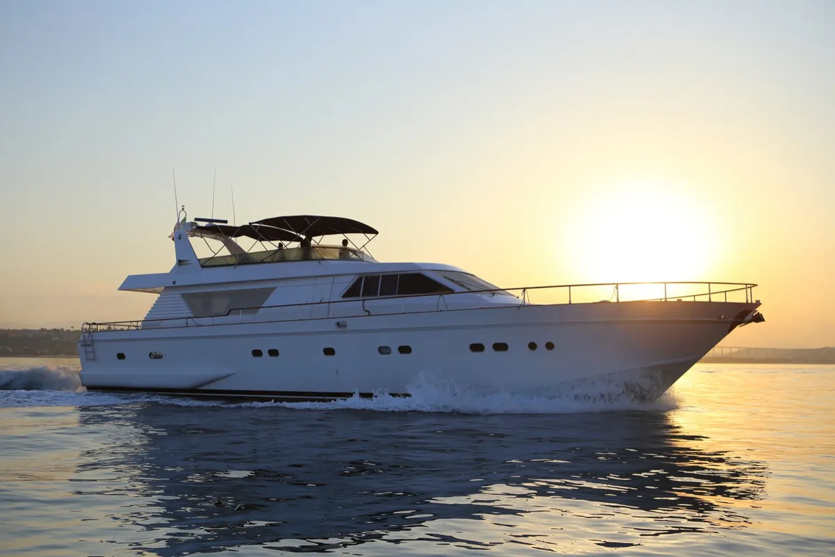 Exterior view of Ziveli, a Alalunga 78 motor yacht at Termoli, Italy