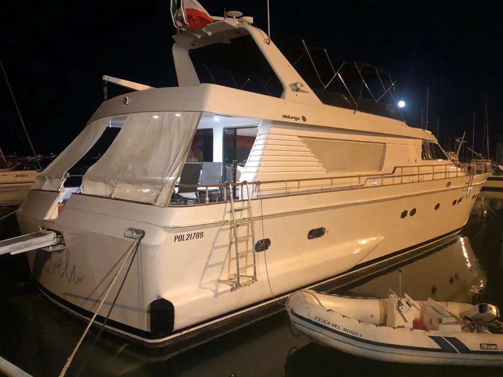 Exterior view of Ziveli, a Alalunga 78 motor yacht at Termoli, Italy