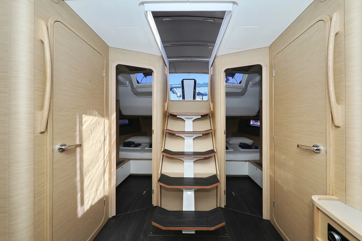 Cabin on Full Moon, a Dufour 44 sailboat at Grad Biograd na Moru, Croatia