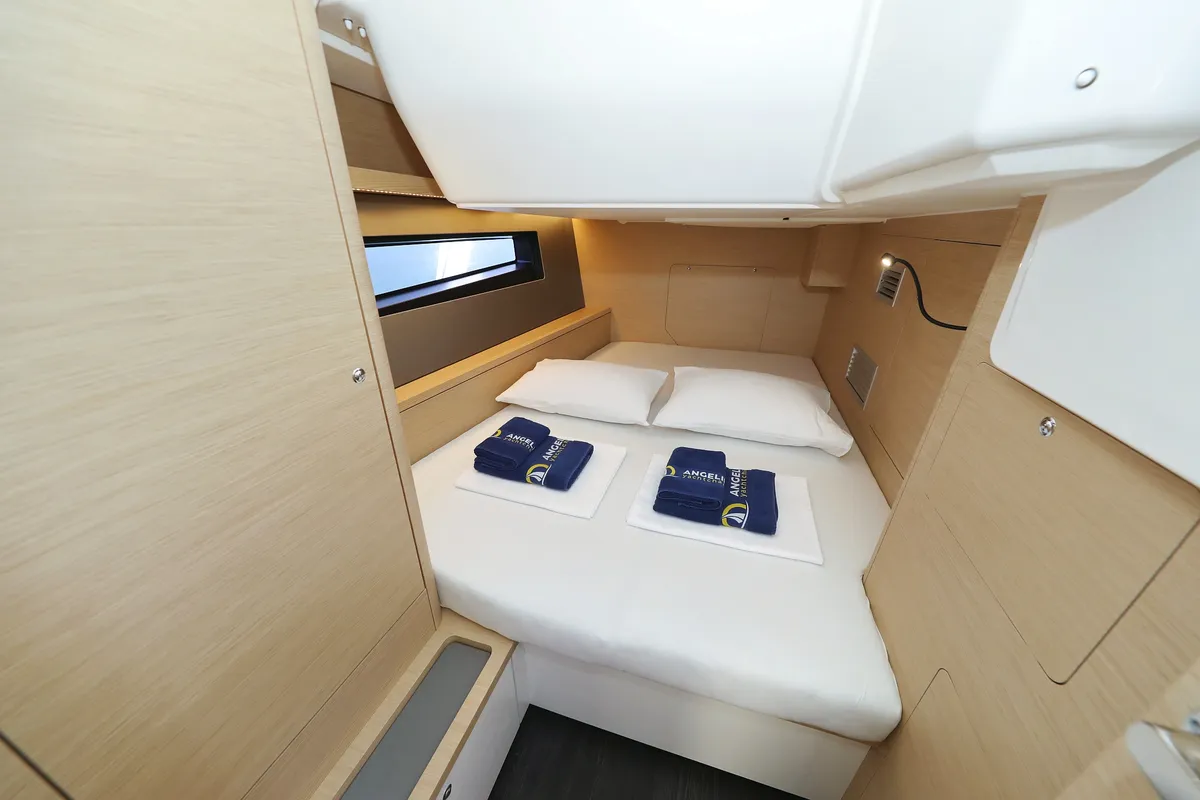 Cabin on Full Moon, a Dufour 44 sailboat at Grad Biograd na Moru, Croatia