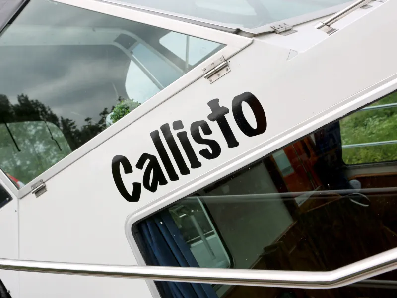 Callisto, a Pedro Solano 33 motorboat at Heukelum, Netherlands