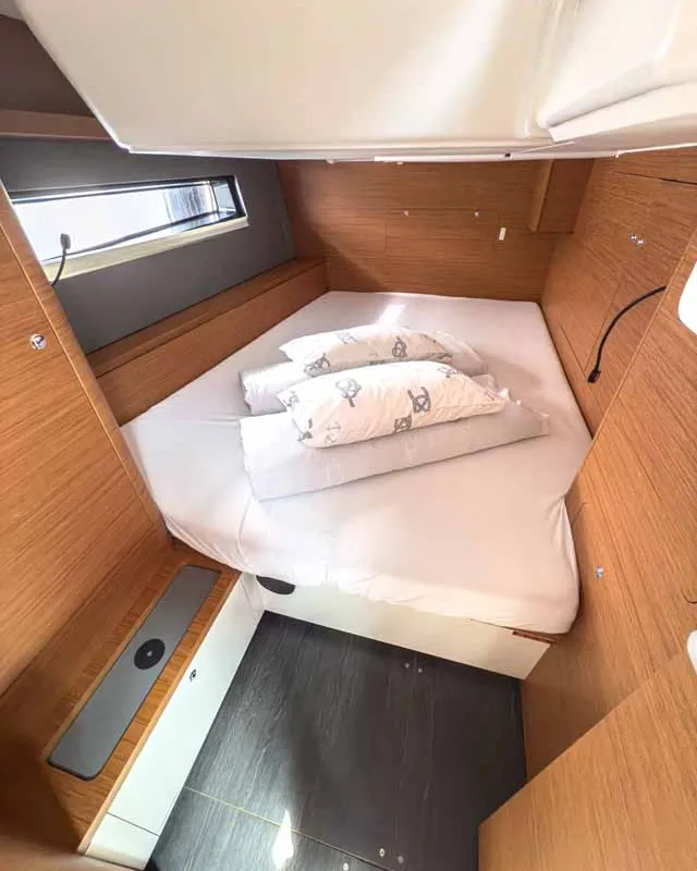 Cabin on Alkor, a Dufour 44 sailboat at Grad Pula, Croatia