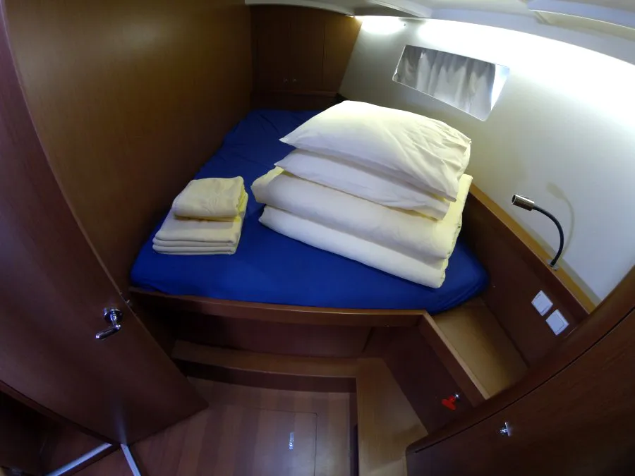 Cabin on Neška II, a Beneteau Oceanis 45 sailboat at Grad Šibenik, Croatia