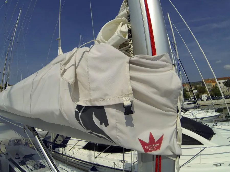 Neška II, a Beneteau Oceanis 45 sailboat at Grad Šibenik, Croatia