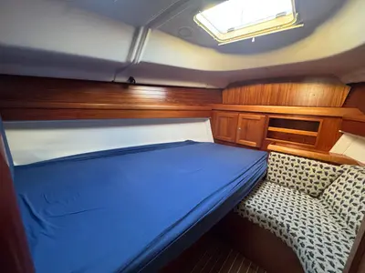 Cabin on Marmotton, a Dufour 36 Classic sailboat at La Rochelle, France
