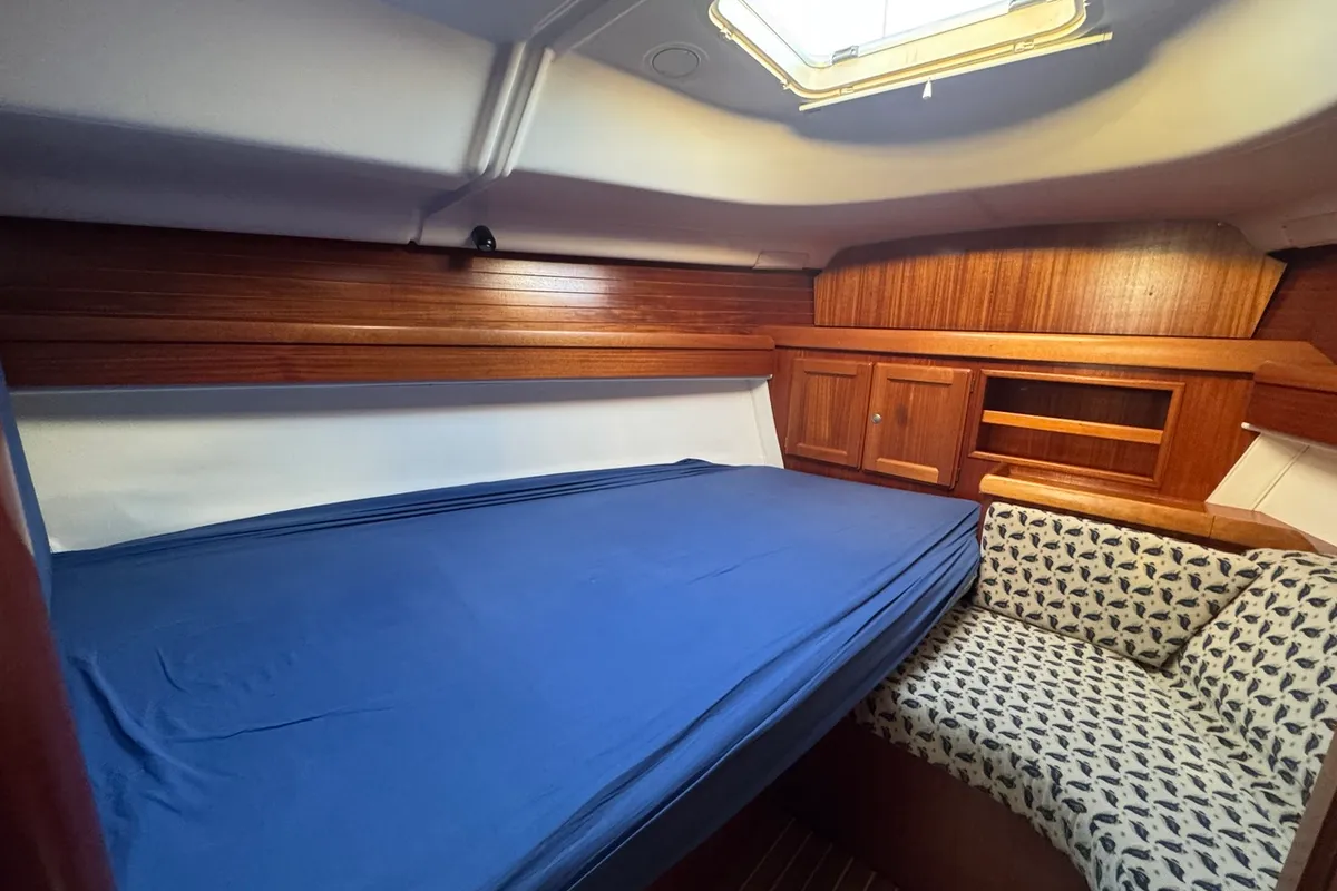 Cabin on Marmotton, a Dufour 36 Classic sailboat at La Rochelle, France