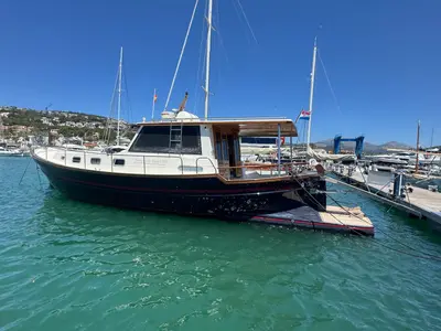 Balsamico, a Menorquin 160 motorboat at Port d'Andratx, Spain